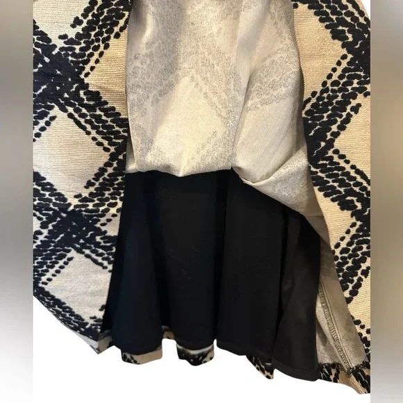 Anthropology Eva Franco Black Tan Fit Flare Women’s Dress Size 4 EUC Cocktail - Picture 3 of 8